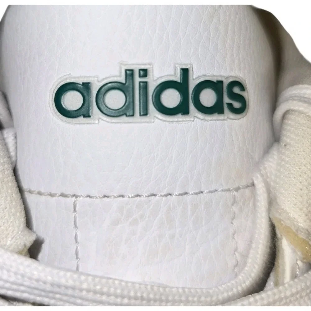 Adidas Advantage 2.0 Mens Casual Athletic Shoes Size 12 White Green Sneakers